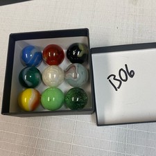 Vintage Marbles Lot Assortment Large Shooter Marbles B06 Uranium UG