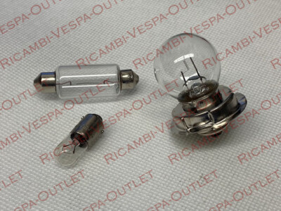 Kit Lampadine 6V Per Piaggio Ciao, SC, FL, PX, Si, Bravo, Grillo, Boxer