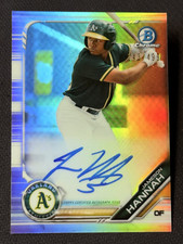 2019 Bowman Chrome PROSPECT ROOKIE REFRACTOR AUTO Jameson Hannah 143/499