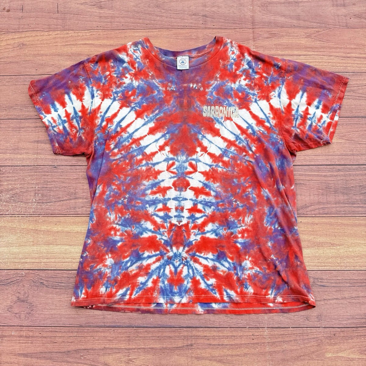 Vintage 90s Sardonica Horror Punk Rock Band Lodi Nj Tye Dye Shirt