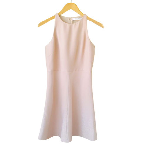 Christian DIOR Sleeveless Wool Silk Blend Dress Nude Blush Neutral Size 6 - Picture 11 of 13