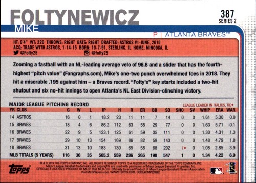2019 Topps All-Star VARIANTE ARGENT #301 - #452 Choisissez votre propre JOUEUR D'ÉQUIPE FAV - Photo 183 sur 305