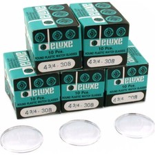 50 Plastic Watch Crystals Watchmakers Dome Parts 30.8mm