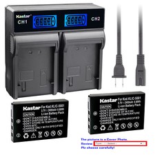 Kastar Battery LCD Rapid Charger for Kodak KLIC5001 Kodak 1054062 1064062 Camera