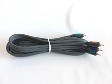 Composite Video Cables 60" Red Green Blue Heavy Coated RCA  DVD VCR SAT 5 feet