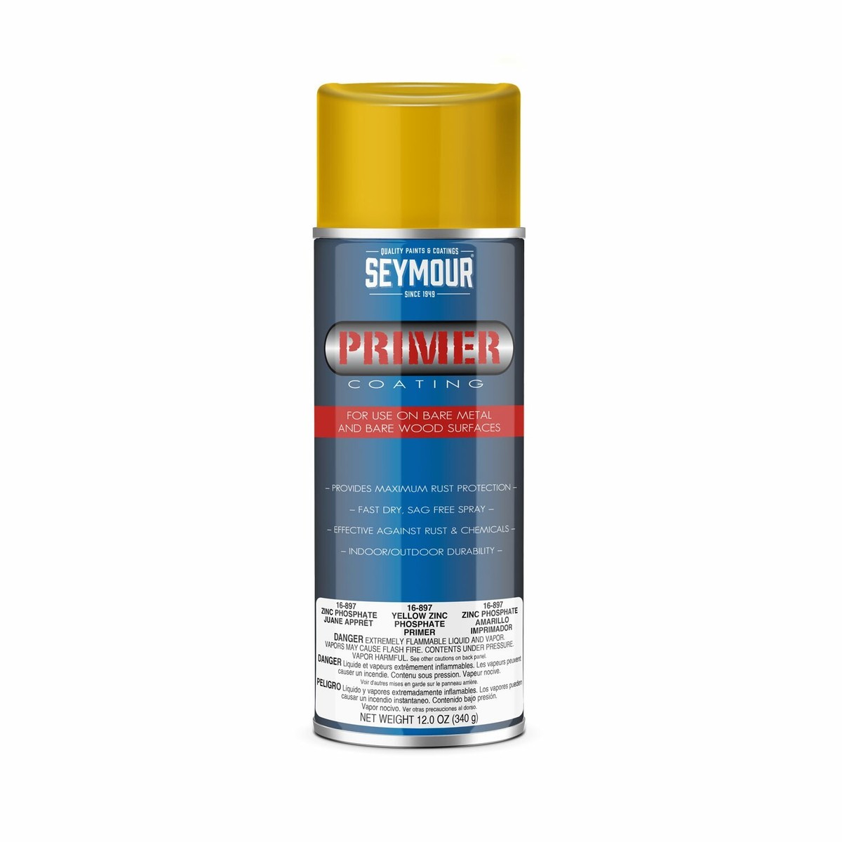 16-897 Seymour Zinc Phosphate Primer, Yellow (12 oz)