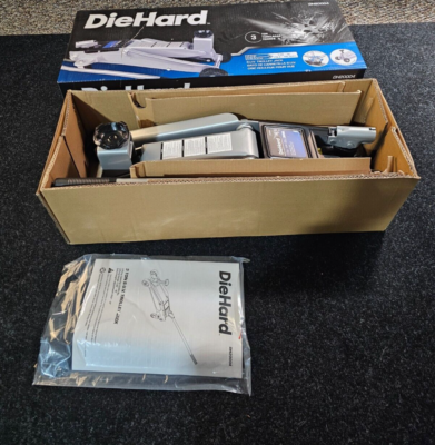 DieHard 3 Ton SUV Hydraulic Floor Trolley Jack with 360 Degree