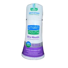 Smart Mouth Activates Zinc 24hr Bad Breath Prevention AM PM Rinse  16 oz New