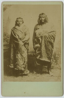 Schrank 1900-10. Chile. Indianer aus Feuerland. Indianer. Chile.