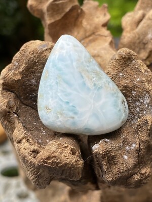 Larimar Trommelstein Deep Blue Dolphin Stone AAA+ : Peace: Love : Tranquility R4