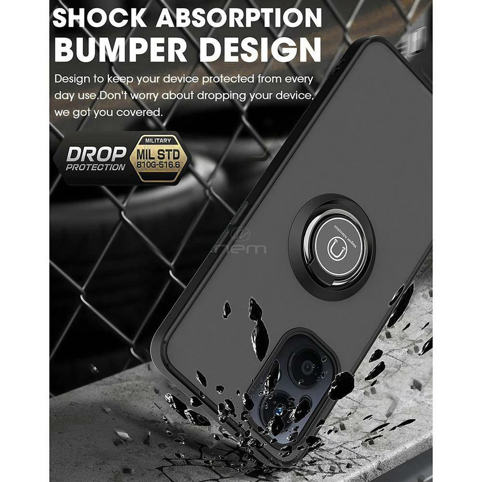 Capa telefone anel/protetor de tela corpo inteiro corpo inteiro à prova de choque para OnePlus Nord N20 5G - Imagem 3 de 4