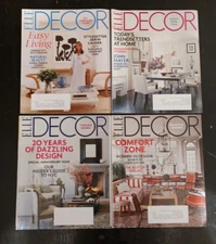 Elle Decor Magazine 2009 LOT OF 4 ISSUES July - November Issues Interior Design