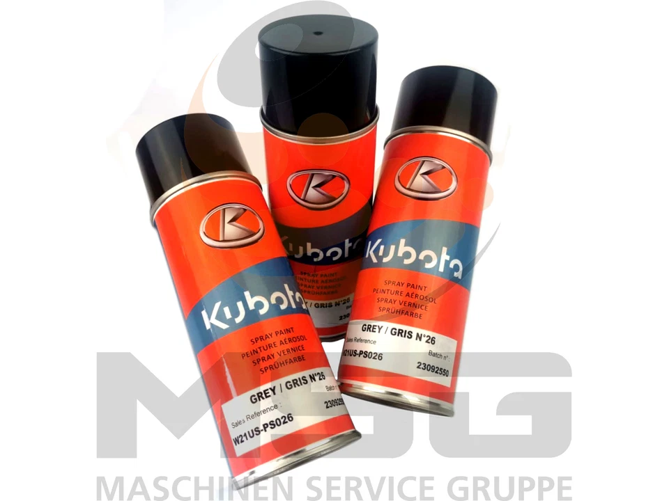 W21USPS026 Original Kubota Grau Spraydose für z.B. KX019-4, KX042-4 uvm.