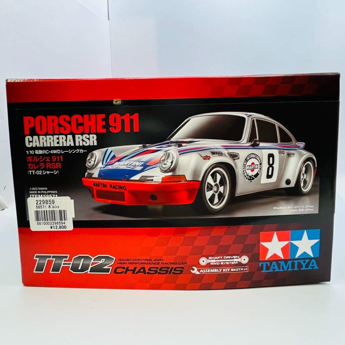 1/10RC マルティーニ ポルシェ 911 カレラ RSR（TT-02） タミヤ 1/10RC ポルシェ 911 カレラ RSR（TT-02シャーシ）