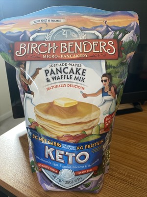 Brand New Keto Pancake Waffle Mix 30oz Just Add Water Birch Benders 7445055397393 Ebay