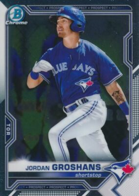 2021 Bowman CHROME PROSPECTS #70 JORDAN GROSHANS - Toronto Blue Jays