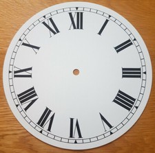 NEW - 10 Inch Clock Dial Face - White Finish 254mm Roman Num - DL29