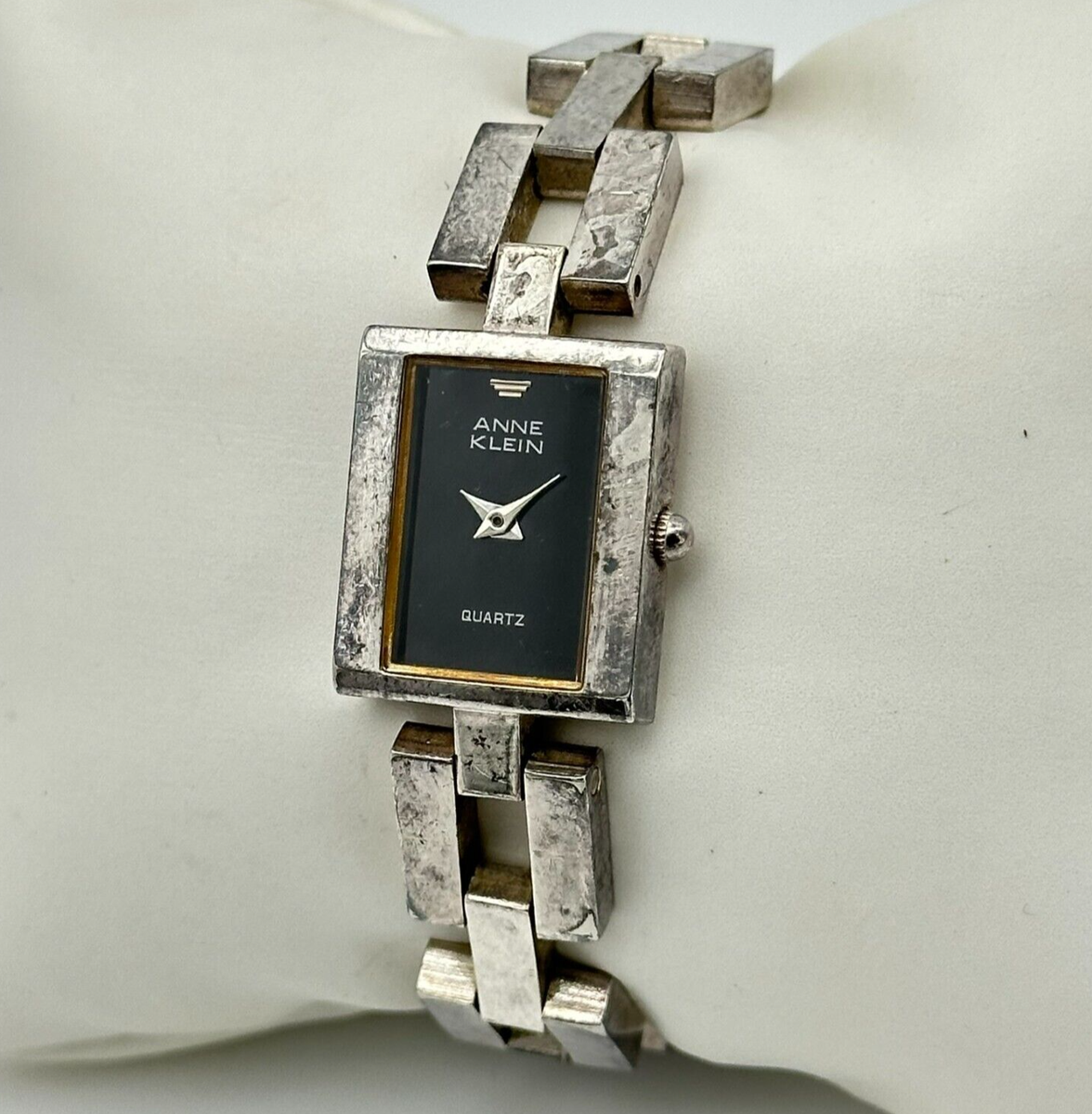 Ladies ANNE KLEIN Silver Tone Bracelet Dress Watch, Black  display picture 1
