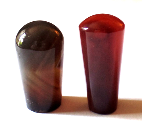 2 Antique Vintage Multicolor Polished Crystal Glass? Specimen Handles Only - Picture 3 of 9