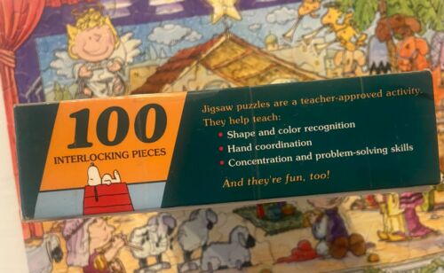 Vintage Peanuts Gang "Merry Christmas Everyone" Nativity 100 Pc Puzzle Springbok - Picture 4 of 4