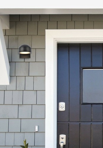 Black Outdoor LED Porch Patio Walkway Wall Sconce Exterior Garden Light Fixtures - Picture 2 of 7