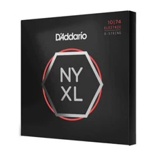 D'Addario 10-74 Light Top/Heavy Bottom 8-String NYXL Electric Guitar Strings