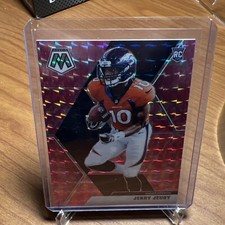 Jerry Jeudy Pink Camo Prizm SP HOLO 2020 Panini Mosaic RC #206 Denver Broncos