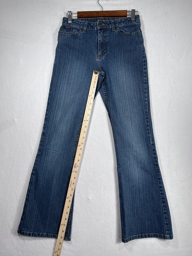 Riders By Lee Girls Dark Blue Jeans High Rise Bootcut Denim Stretch - Size 16 R - Picture 4 of 12
