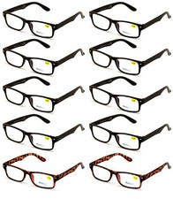 10 Pairs Reading Glasses Blue Light Blocker Black - Computer Anti Fatigue UV