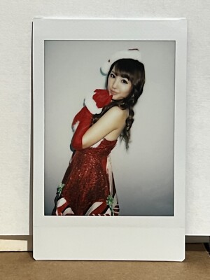 Tsubasa Amami Red Dress Killin It at Christmas Cheki Original Photo JAV 1/1 Sexy