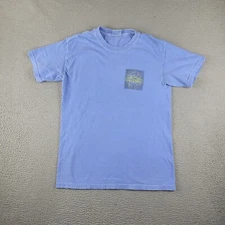 Paradise Found White Water Shirt Mens Small Blue Branson Missouri Destination