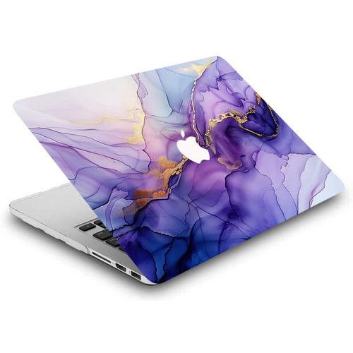 Étui en marbre lavande pour Macbook M4 Air 13 15 Pro 14 16 12 11 pouces + housse clavier - Photo 26/80