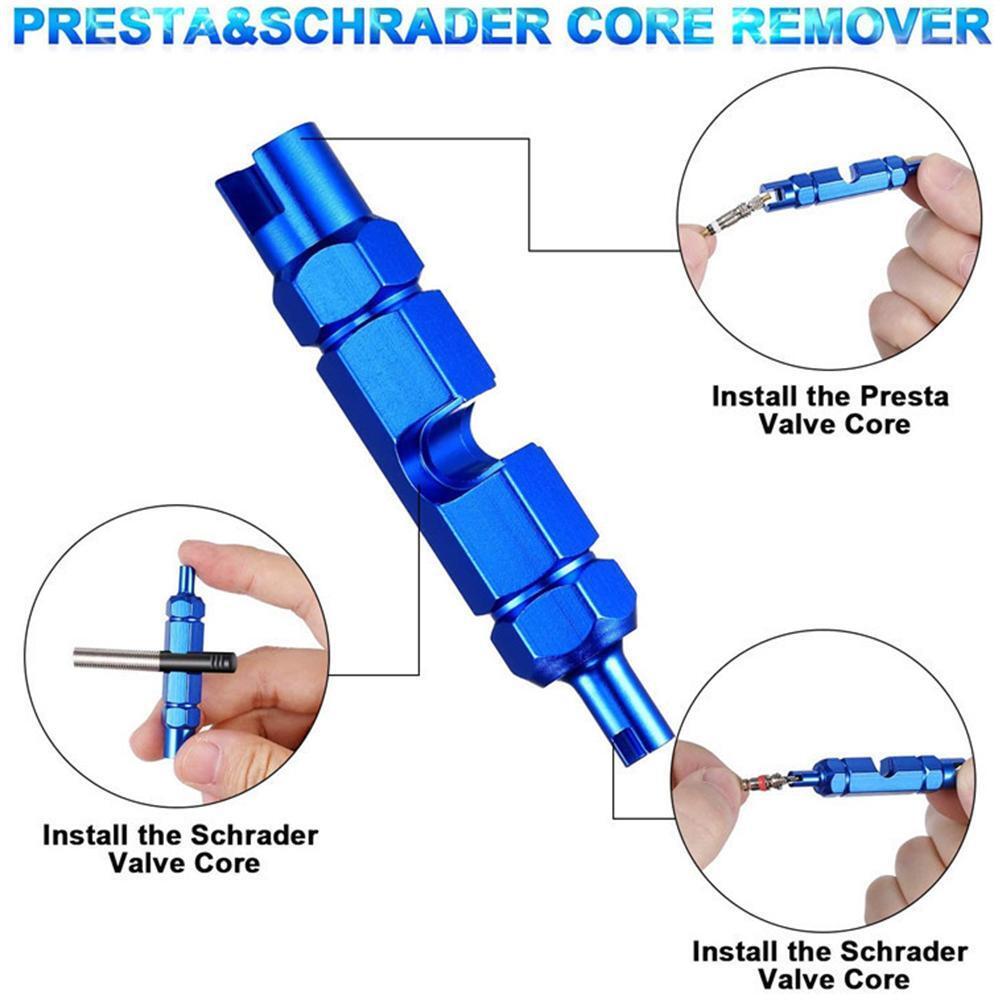 VALVE CORE REMOVER TOOL Presta-Schrader Bicycle MTB Bike Tubeless Road BEST