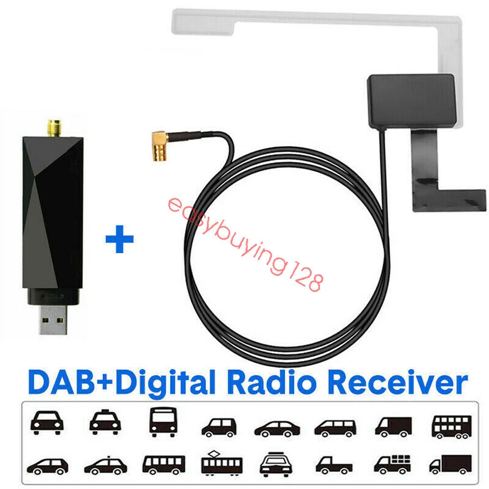 Car DAB+ Antenna with USB Adapter Receiver for Android Car Stereo Player - Image 3 of 4