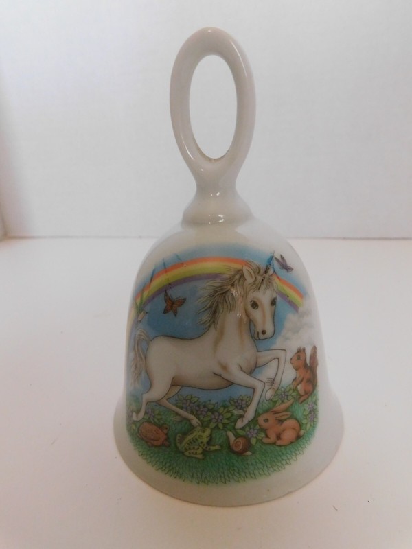 VINTAGE PAPEL UNICORN RAINBOW BELL