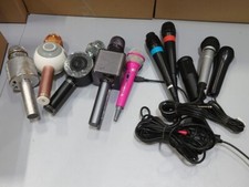 Lot of 10 Used Microphones - Various Brands  Colors, Working