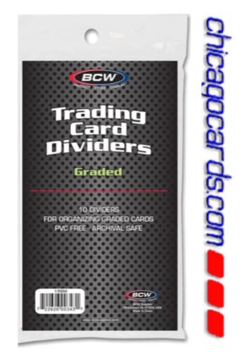 ($5.29/10) 150x BCW Graded Slabbed Trading Card Size Dividers Fit PSA BGS ++ - Picture 3 of 6
