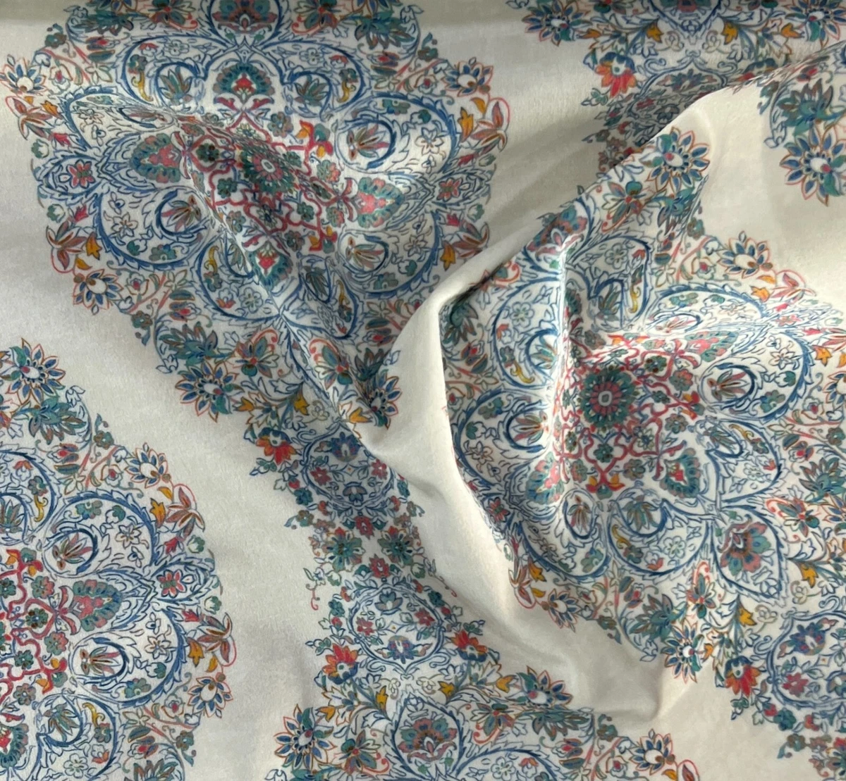 Vintage Bohemian Velvet Fabric, 54" Wide, Upholstery Window Craft, Sold by Yard