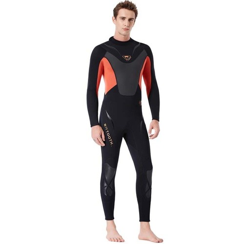 3mm Men's Long One-piece Zipper Wetsuit Thickened Warmth Surfing Wetsuit New - Picture 4 of 15