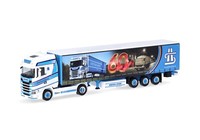 Herpa 317306 Scania CS20 Hd Gardinenplanen-Sattelzug Spedition HöHner 60 Jahre