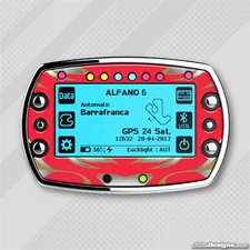 GILLARD STYLE GEL STICKER FOR ALFANO 6 LAP TIMER - KARTING