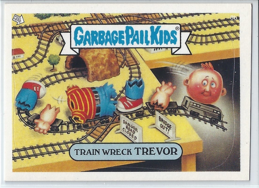 Train Wreck Trevor 2003 Topps Garbage Pail Kids Trading Card