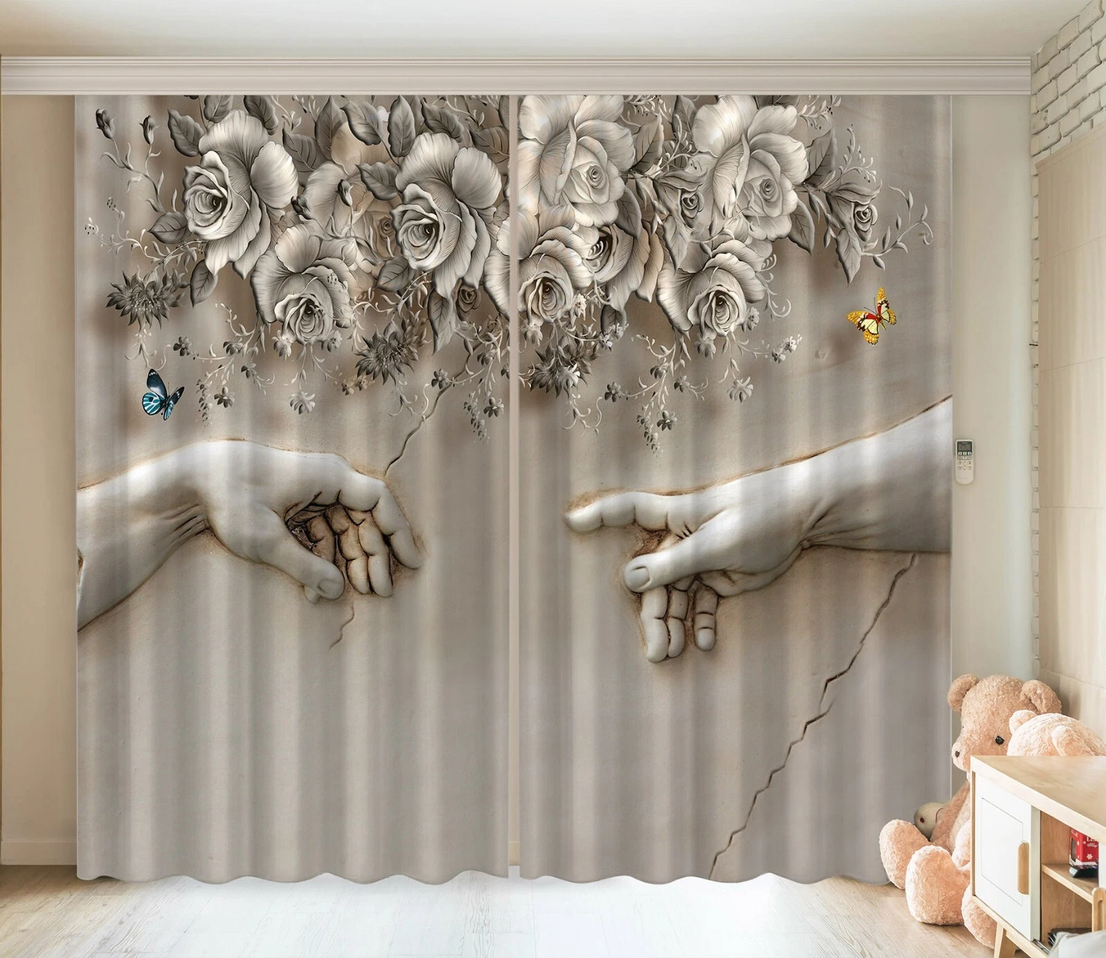 3D Soft Floral ZHUC178 Photo Curtain Window Blockout Fabric Vera 2023