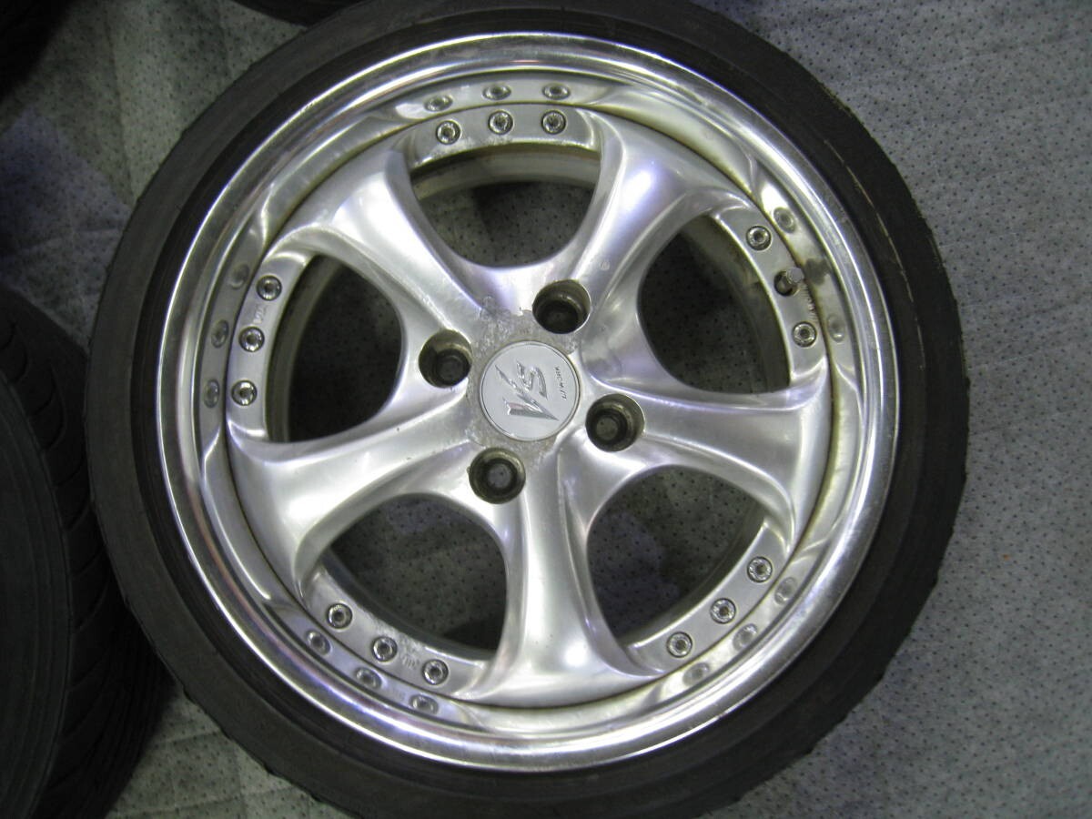 Work　VSKF-2P 4本セット　PCD100　15インチ Yahoo!オークション - 新品 希少 WORK ワーク VS-KF VSKF-2P 15