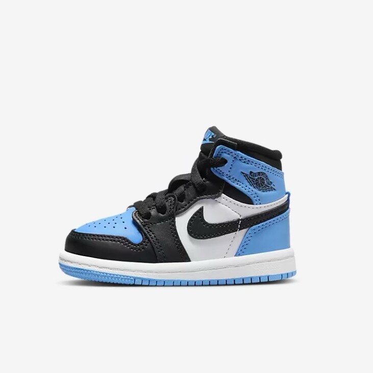 Jordan 1 High University Blue UNC Toe Toddler Sizes 2c - 10c Jordan 1 High University Blue UNC Toe Toddler Sizes 2c - 10c
