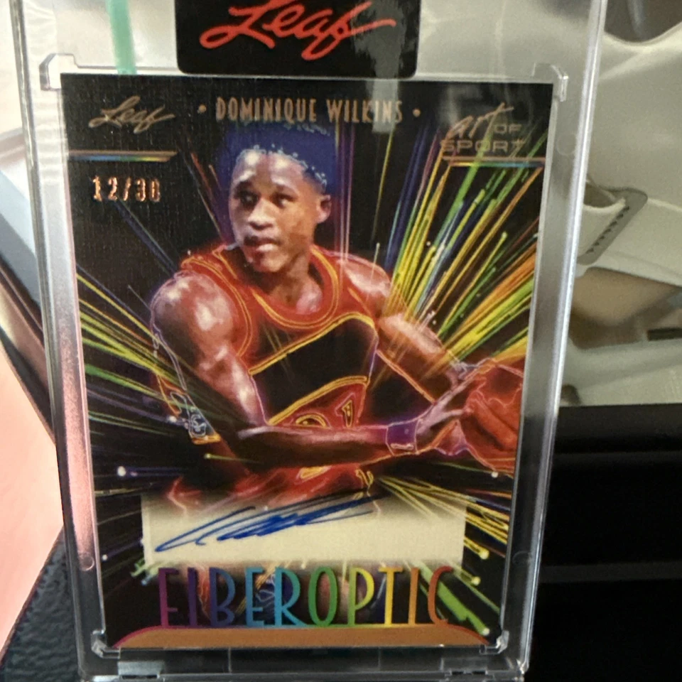 2023 Leaf Fiberoptic Dominique Wilkins 12/30 autographed - Image 2 of 3