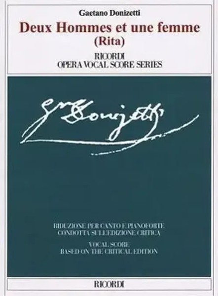 Deux Hommes Et Une Femme (Rita) | Gaetano Donizetti | Englisch | BroschüRe-image