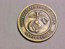 US Marine Corps Toys For Tots Coin Bear Medal Semper Fidelis Commemorative Token