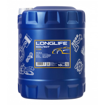 MANNOL MN77155SCT Longlife 504/507 5W-30 Motoröl 10L SAE 5W30 HC-Synthese Öl