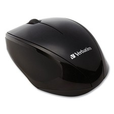 Verbatim 97992 Wireless Notebook Multi-Trac Blue LED Mouse - Black New